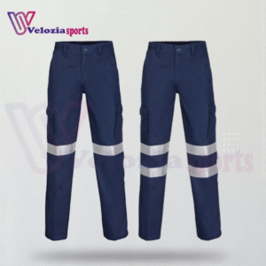 100% cotton fabric Construction work pants, for men ,with reflective stripes, work trousers