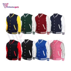Varsity Base Premium Letterman Jacket Mens Bomber Wool Genuine Leather Sleeves