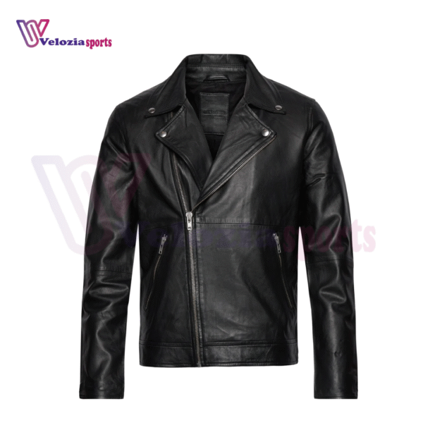 Leather Biker Jacket- lather jacket for her- black leather jacket